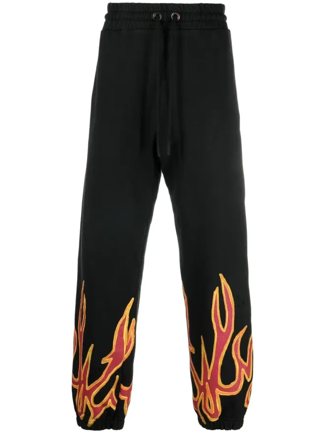 Palm Angels Palm Angels 炎ディテール トラックパンツ - ブラックの商品画像