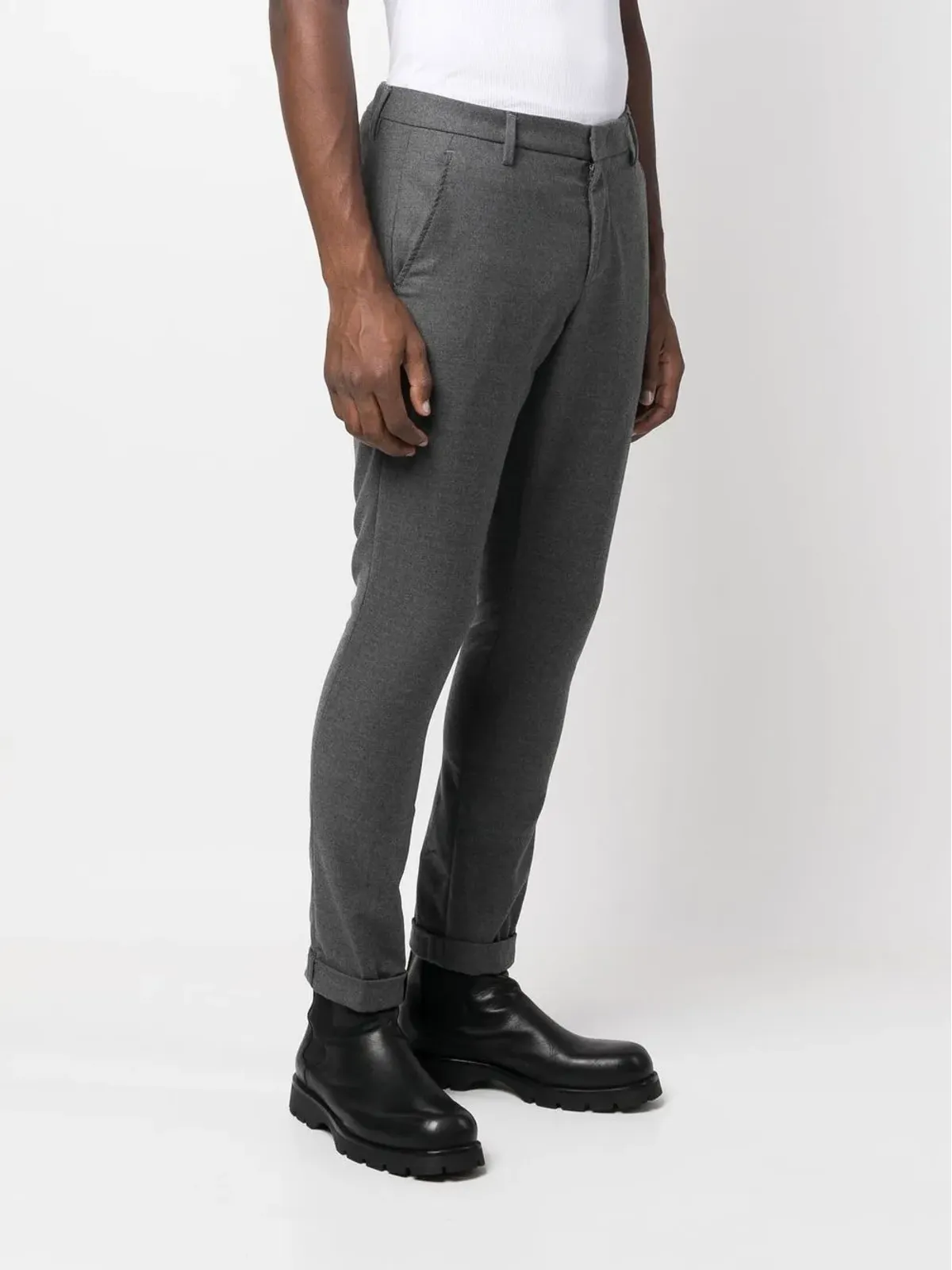 DONDUP バージンウール テーパードパンツ - 画像3