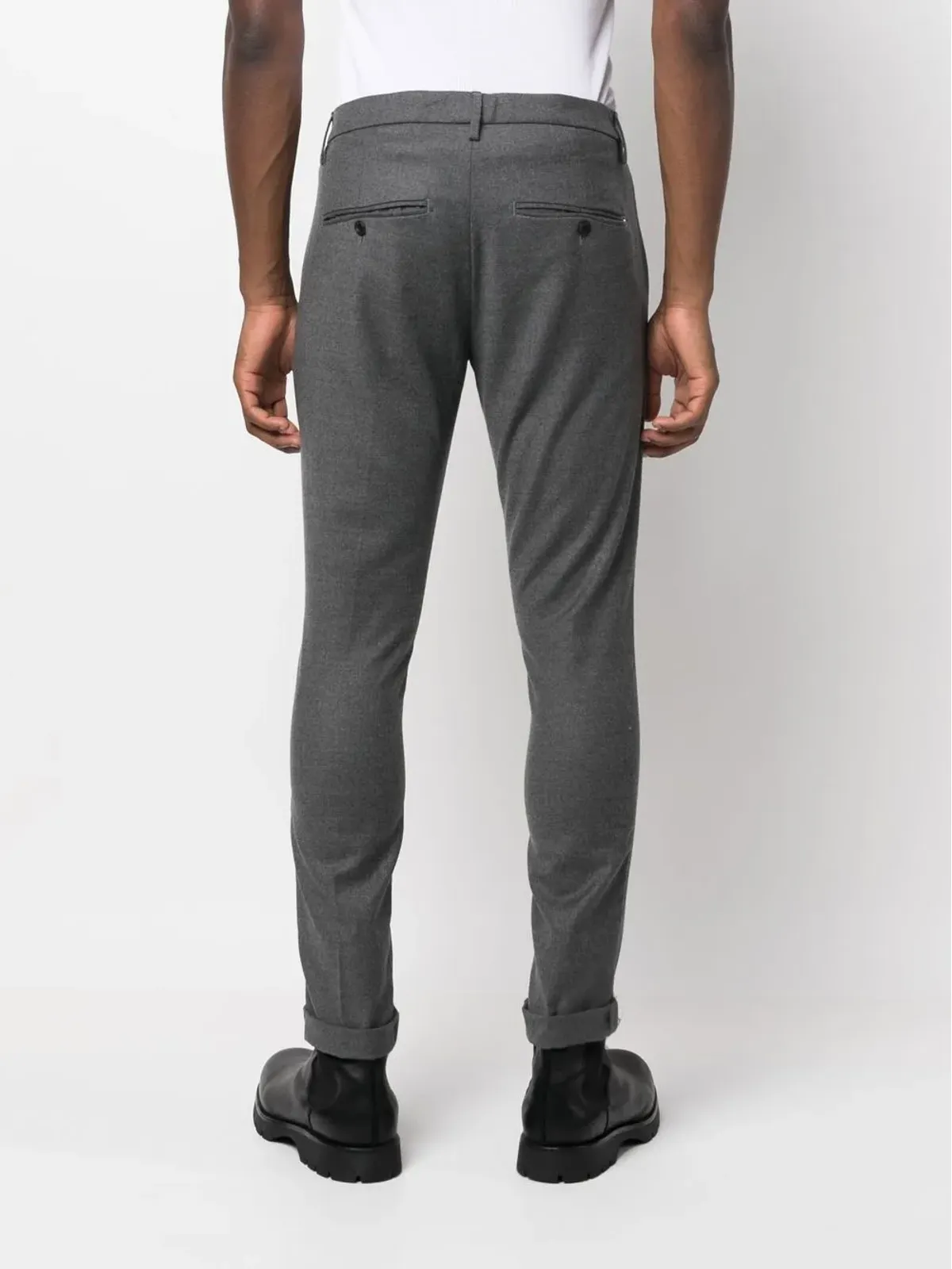 DONDUP バージンウール テーパードパンツ - 画像4