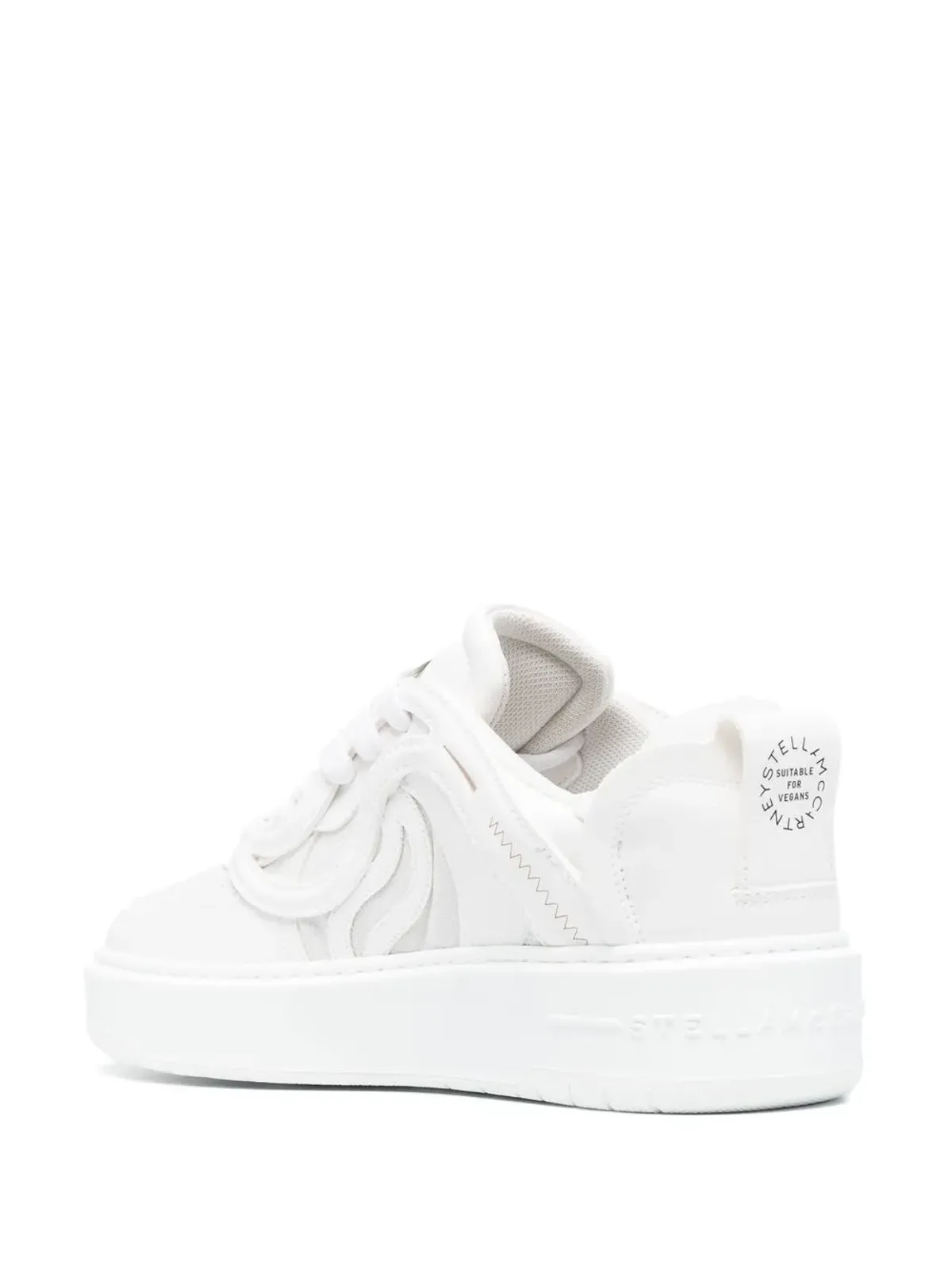 Stella McCartney カップソール・ロー・トップスニーカー - ホワイト - 画像3
