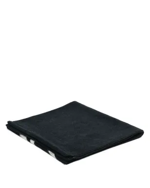Yohji Yamamoto インターシャ ロゴ タオル - サムネイル1