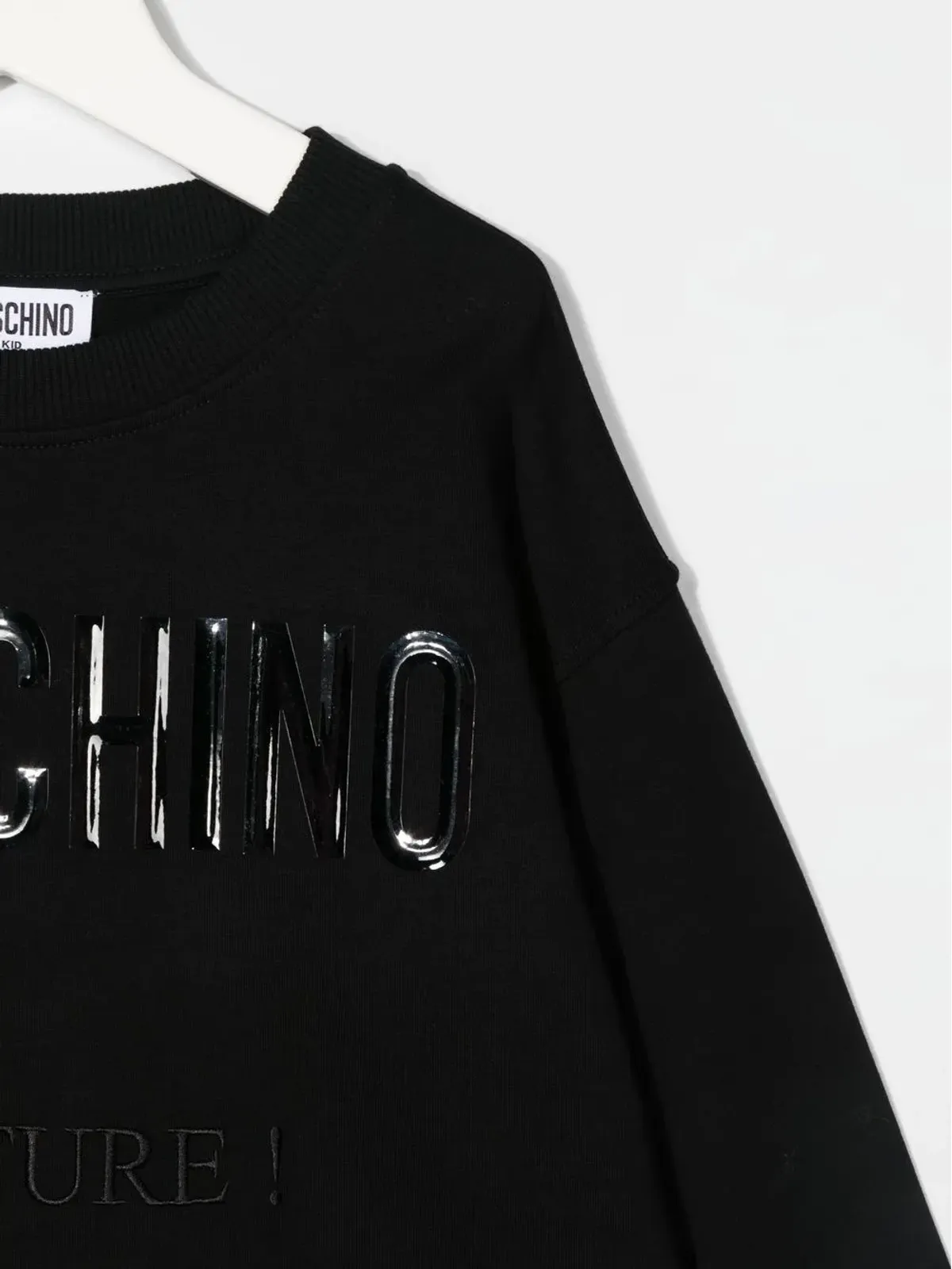 Moschino Kids アップリケ ロゴ コットン スウェットシャツ - 画像3