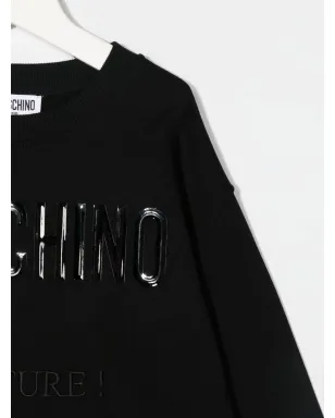 Moschino Kids アップリケ ロゴ コットン スウェットシャツ - サムネイル3