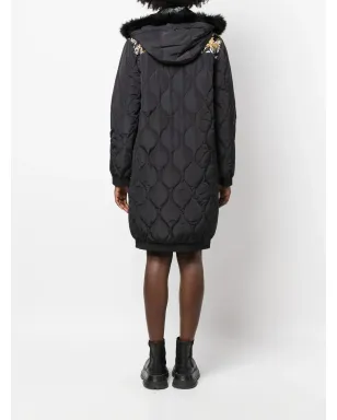 Versace Jeans Couture グラフィックプリント キルティングコート - ブラック - サムネイル4