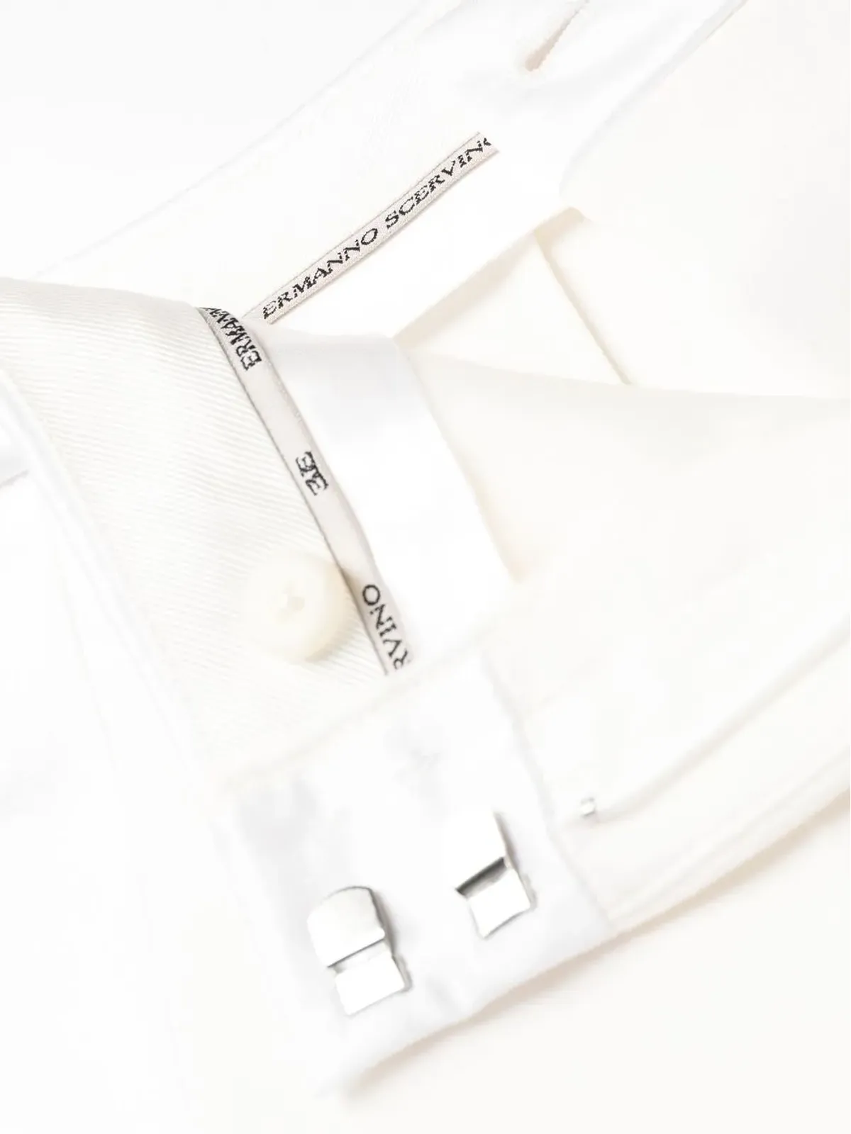 Ermanno Scervino ハイウェスト テーパードパンツ - White - 画像5