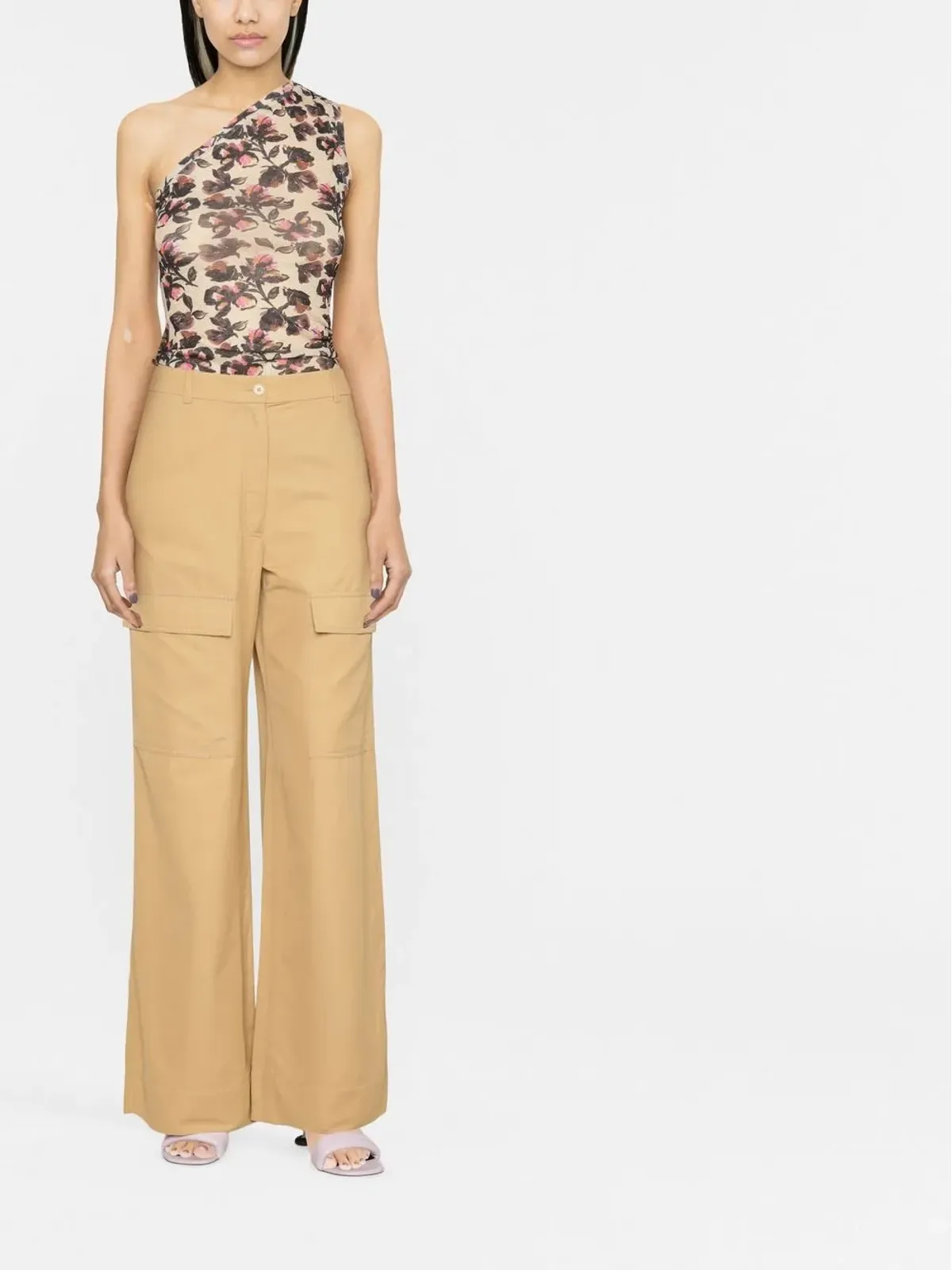 Stella McCartney ワイドレッグ フラップポケット トラウザーズ - 画像2