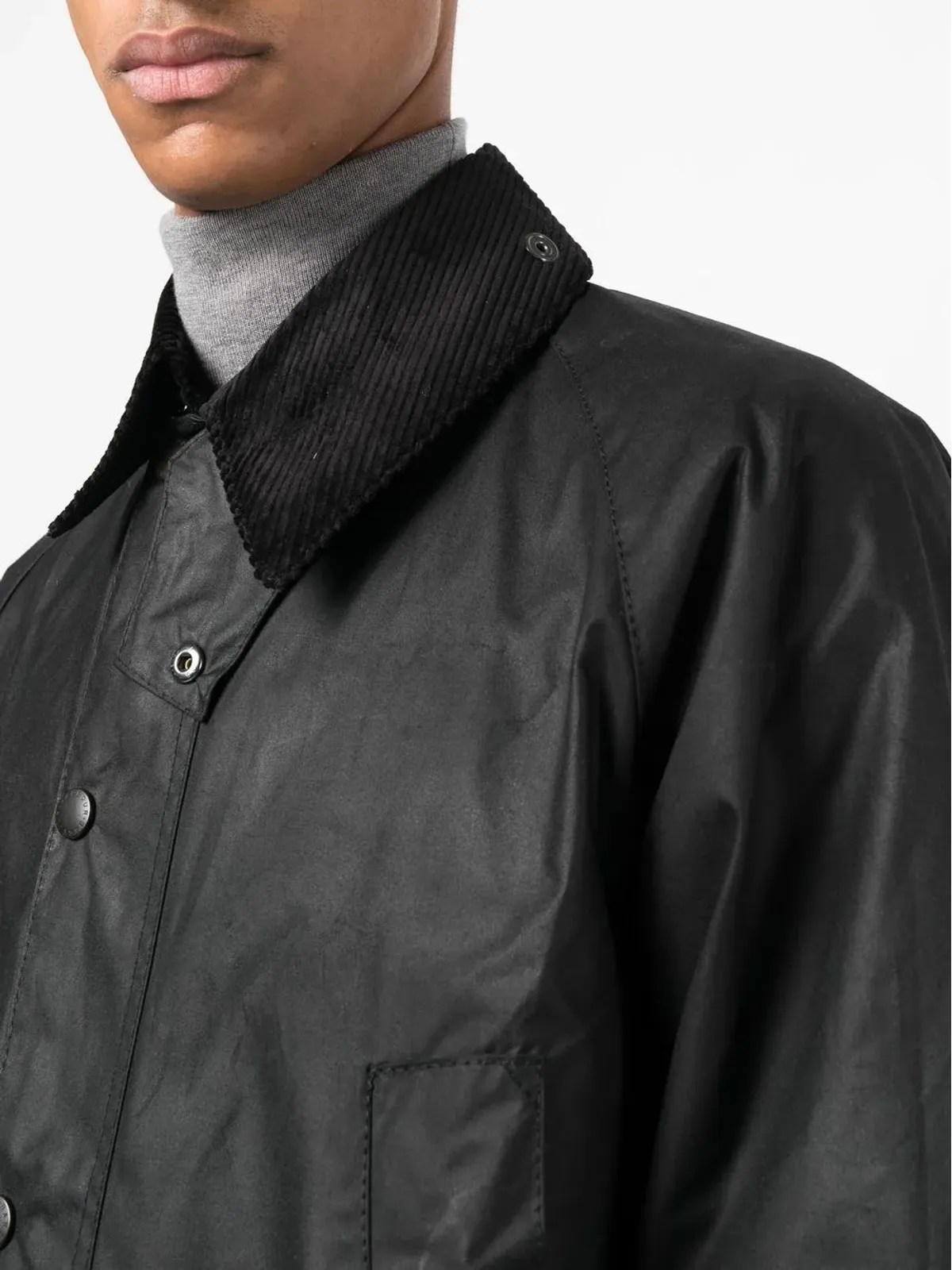 Barbour Bedale ワックスドコットンジャケット - 画像5