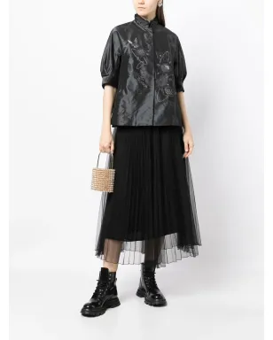SHIATZY CHEN 刺繍入りシルクパフスリーブジャケット - サムネイル2