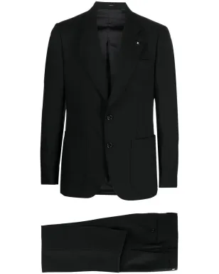 Lardini ウール製シングルブレストスーツ - ブラック - サムネイル1