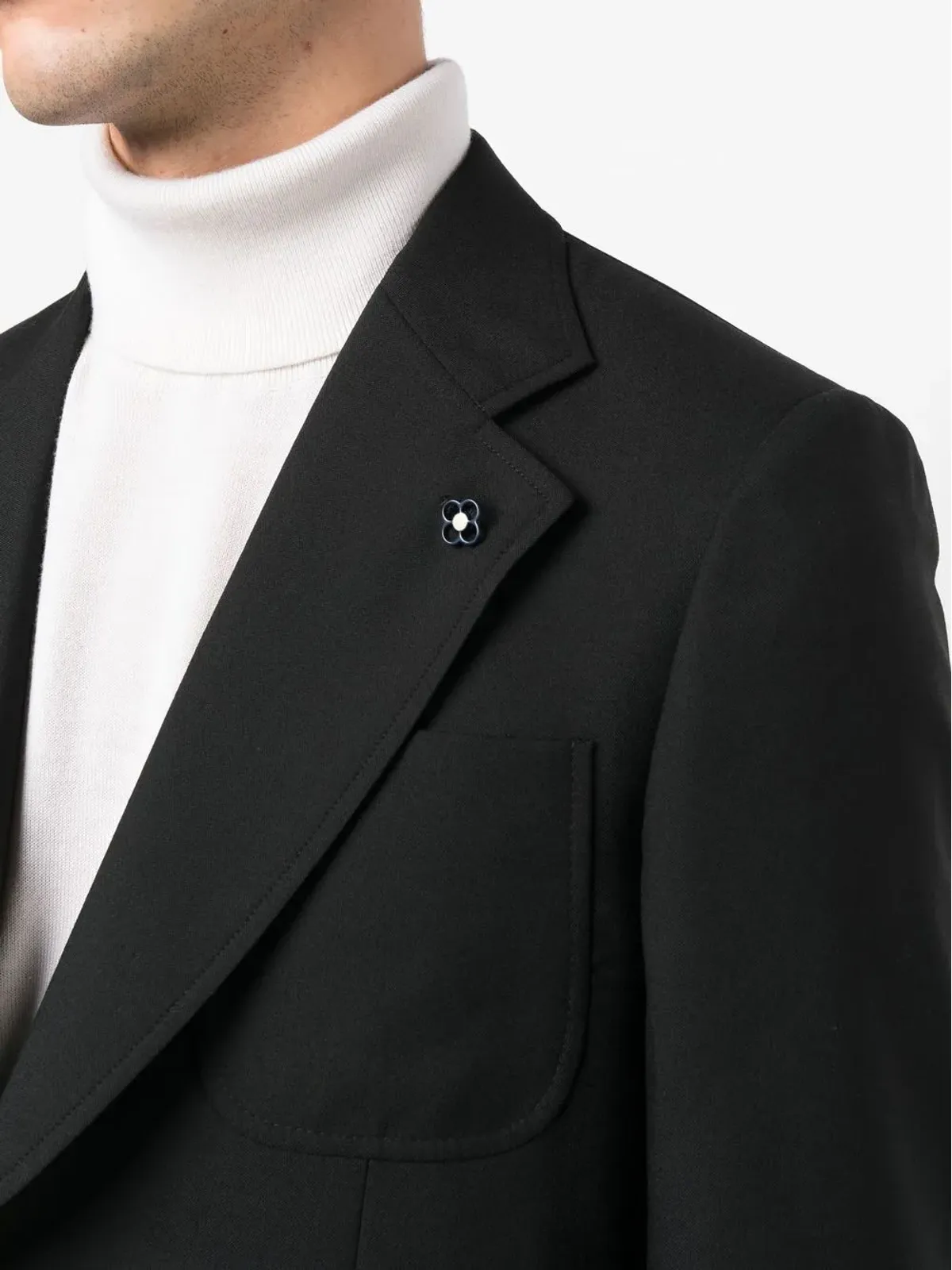 Lardini ウール製シングルブレストスーツ - ブラック - 画像5