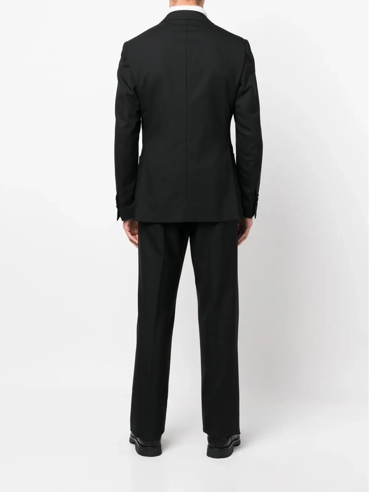 Lardini ウール製シングルブレストスーツ - ブラック - 画像4