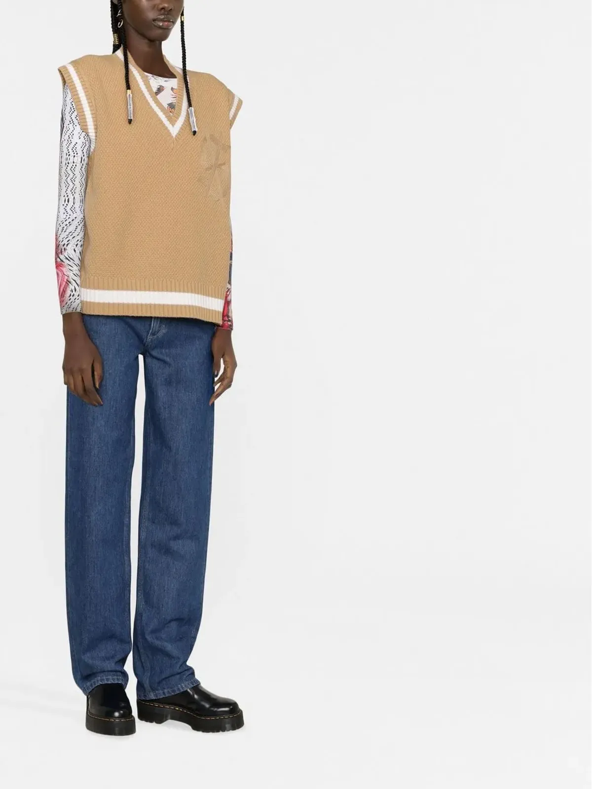 Ksubi コントラストトリムディテールベスト - 画像4