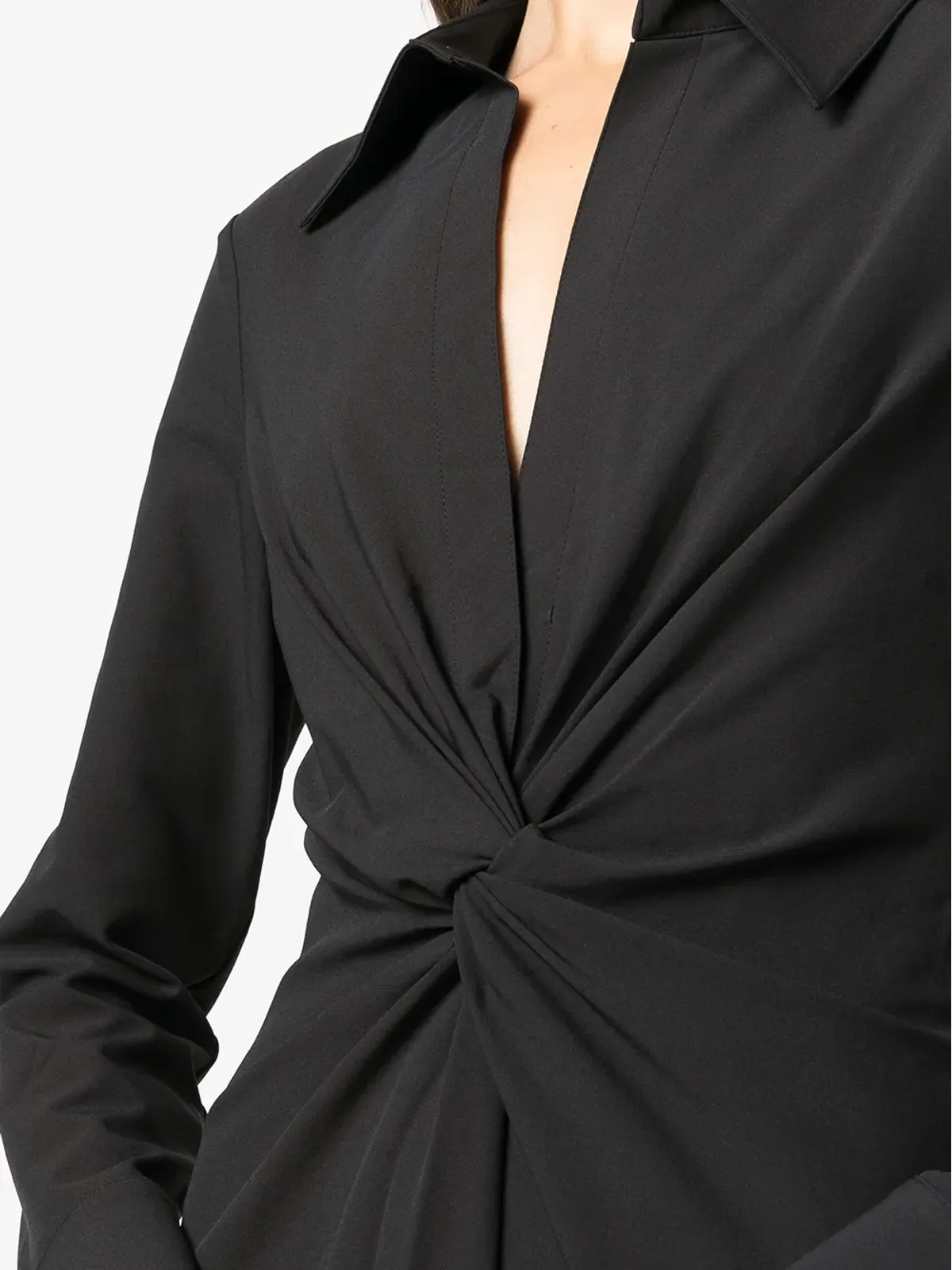 Cinq A Sept Mckenna twist-detail dress - Black - 画像5