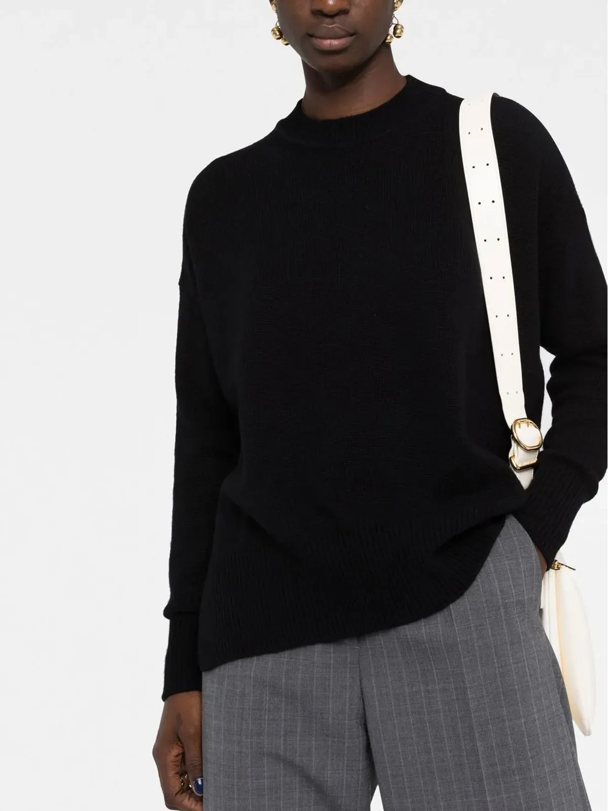 Jil Sander ロングスリーブ カシミヤ ジャンパー - ブラック - 画像5