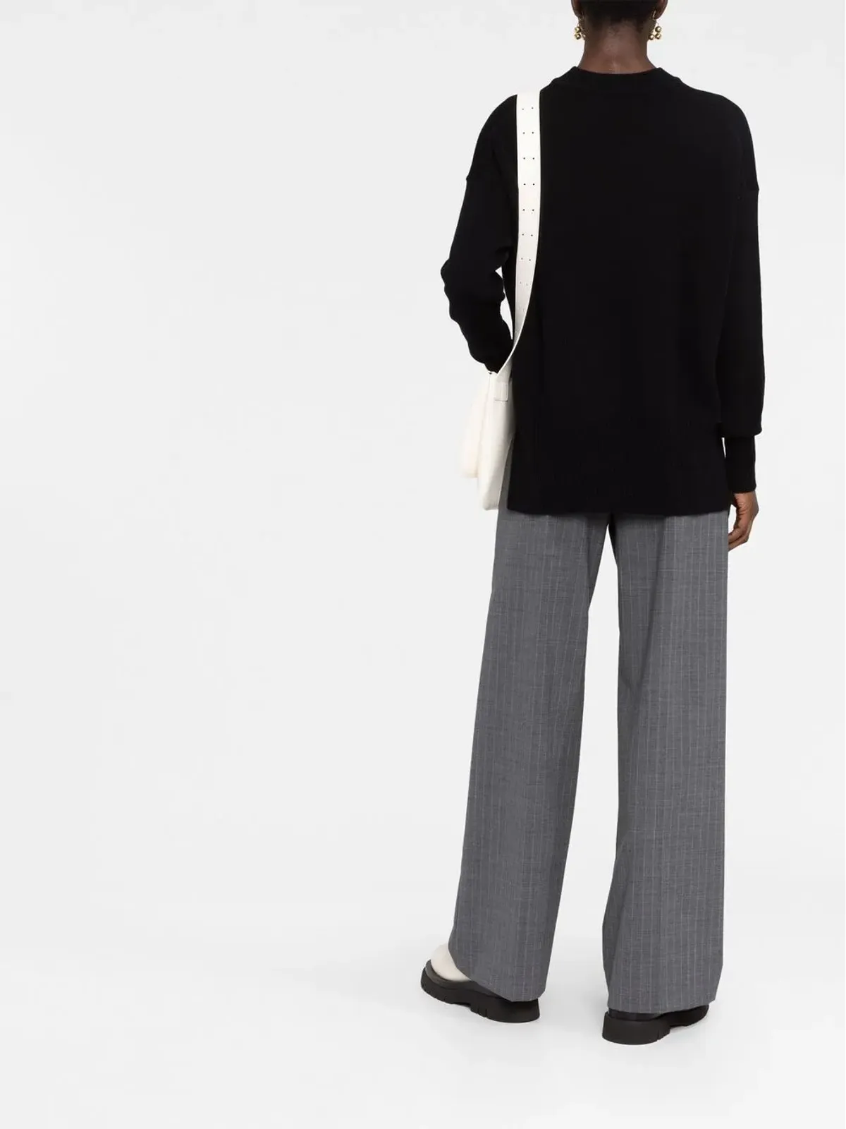 Jil Sander ロングスリーブ カシミヤ ジャンパー - ブラック - 画像4