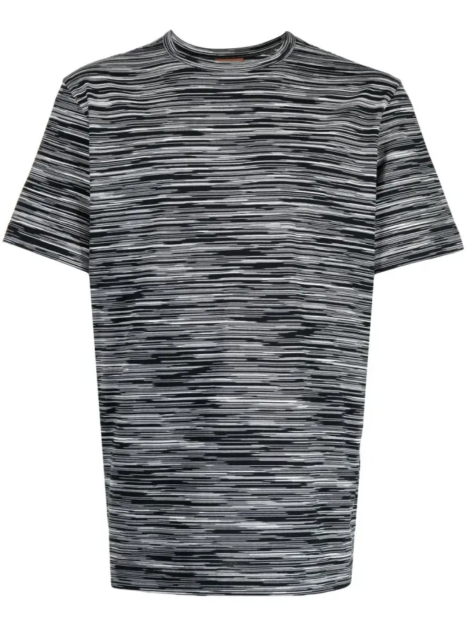 Missoni Missoni ストライプ柄半袖Tシャツ ブラックの商品画像