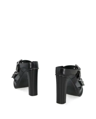 Alexander McQueen 120mm レザーサンダル（ブラック） - サムネイル3