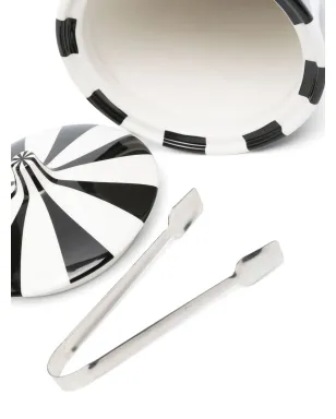 Jonathan Adler 縦縞柄セラミックアイスバケット ブラック - サムネイル3