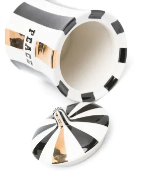 Jonathan Adler Peace striped canister - White - サムネイル3