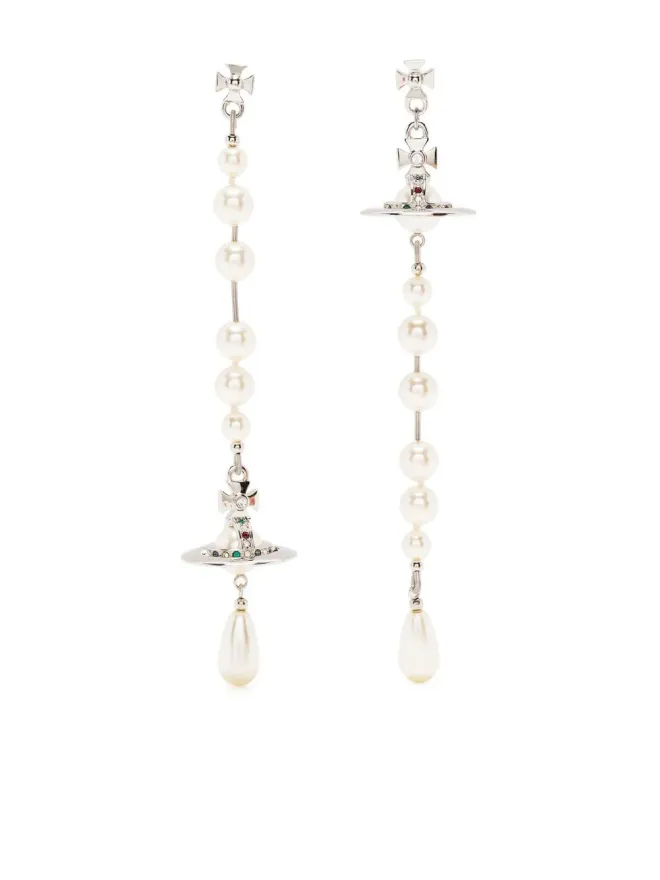 Vivienne Westwood Vivienne Westwood ブロークンパールのイヤリング - ホワイトの商品画像