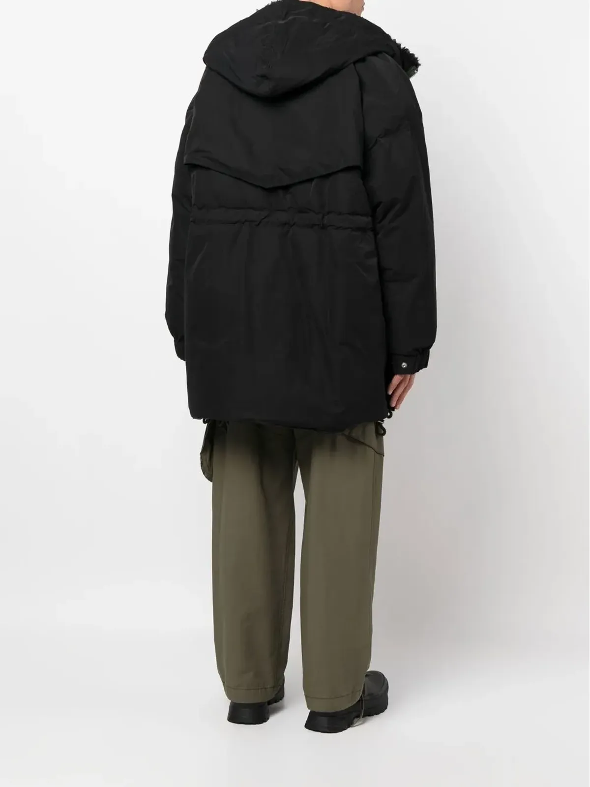 sacai パッド入りジップアップパーカ - 画像4