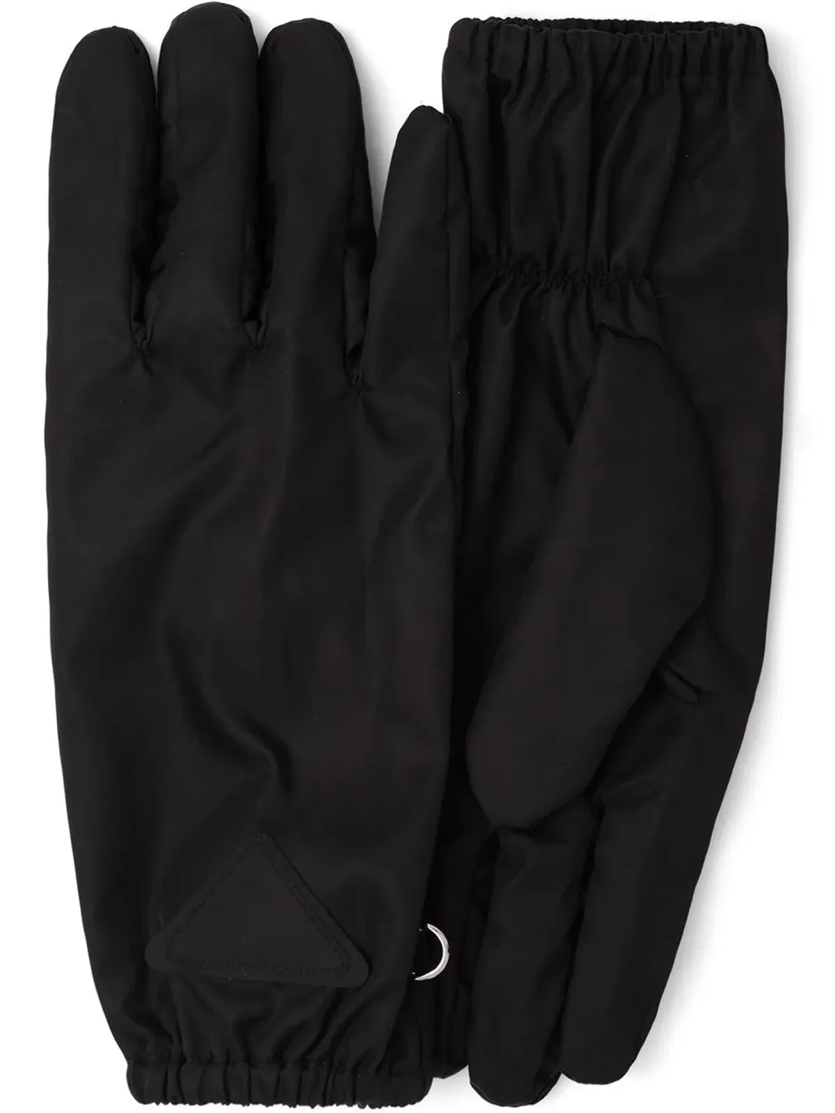 Prada Re-Nylon トライアングルロゴグローブ - ブラック - 画像1