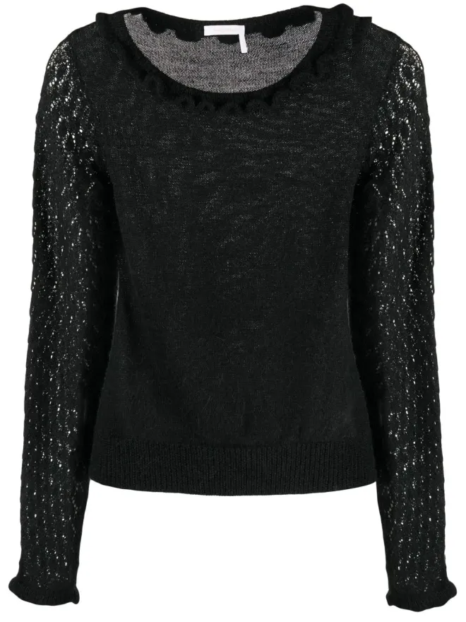 See by Chloé See by Chloé スカラップファインニットトップの商品画像