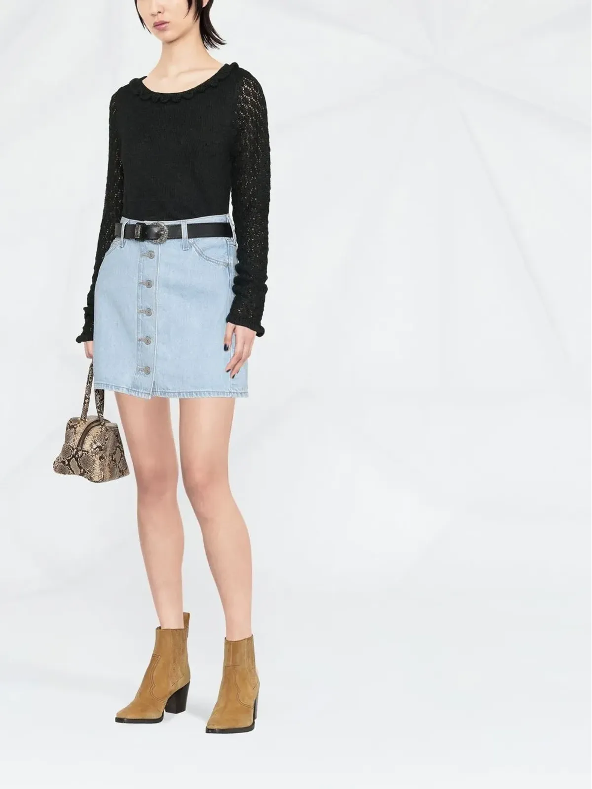 See by Chloé スカラップファインニットトップ - 画像2