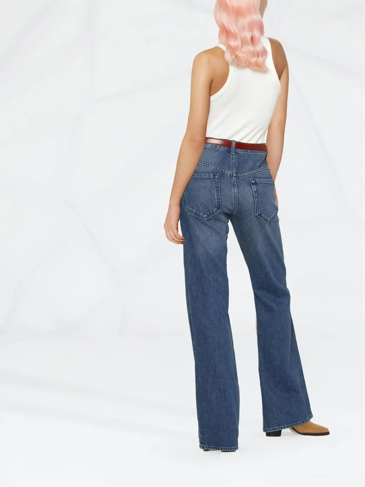 MARANT ÉTOILE Belvira ブーツカットジーンズ - 画像3