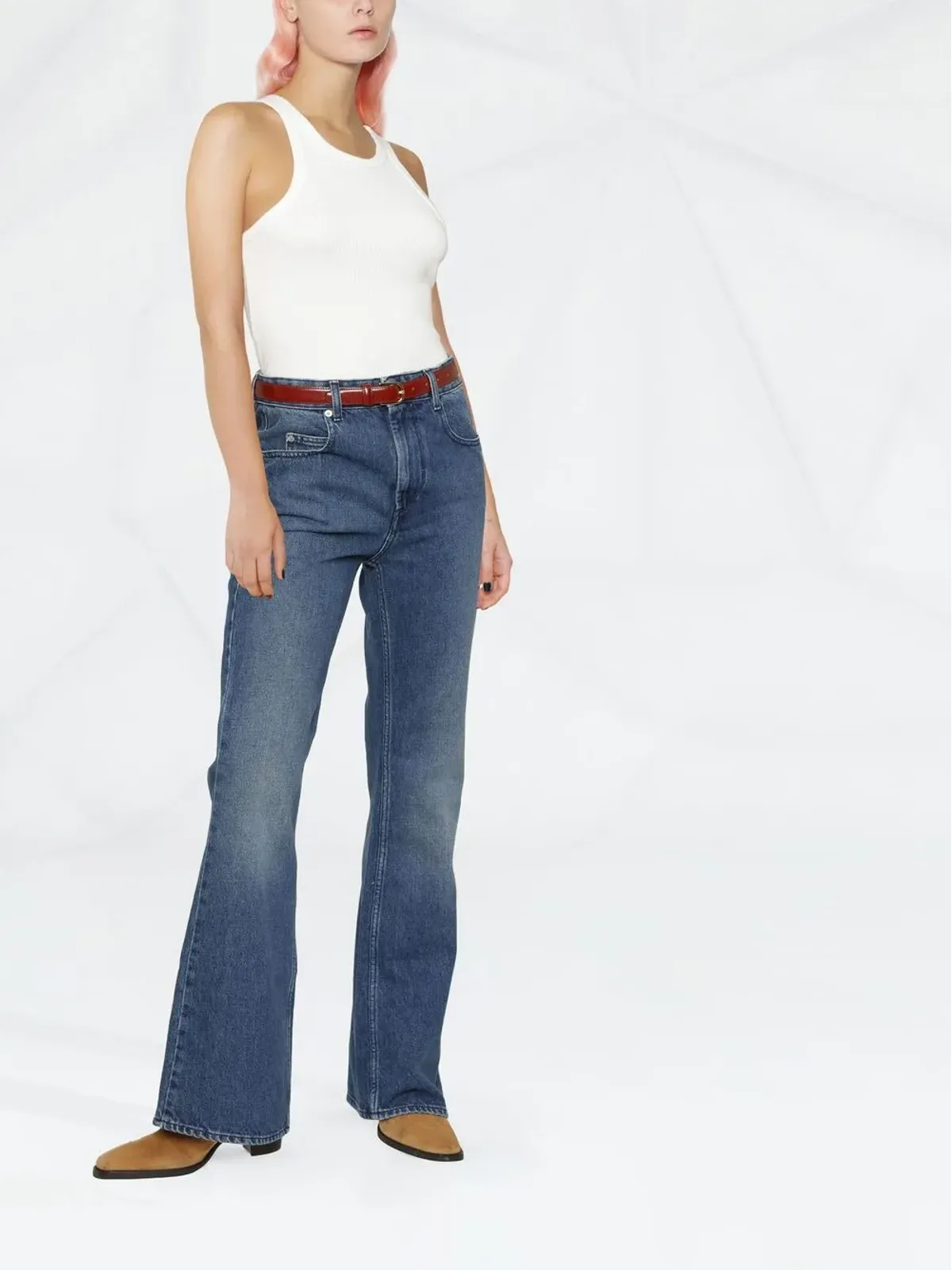 MARANT ÉTOILE Belvira ブーツカットジーンズ - 画像4