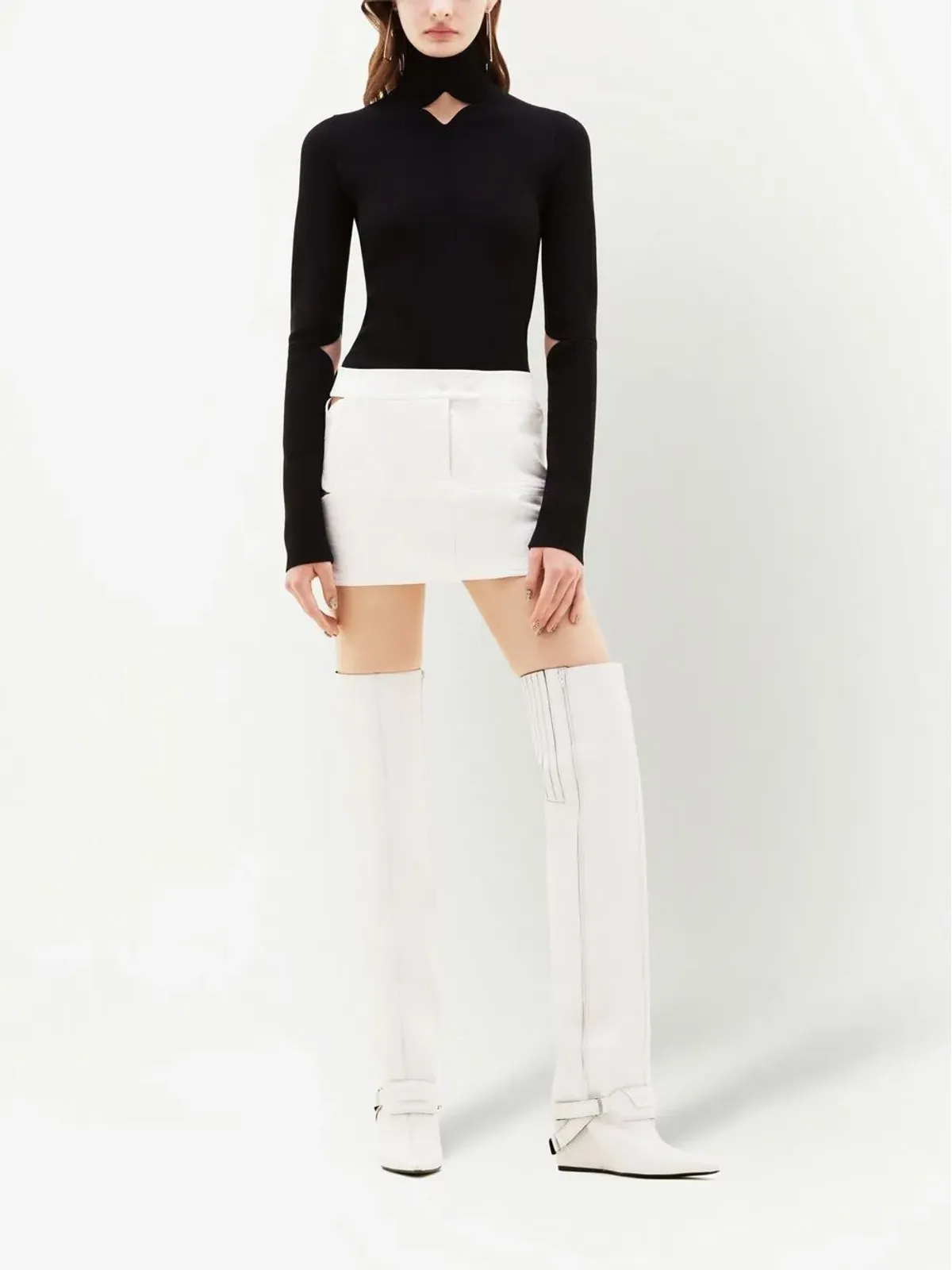 Courrèges カットアウトミニスカート - 画像2