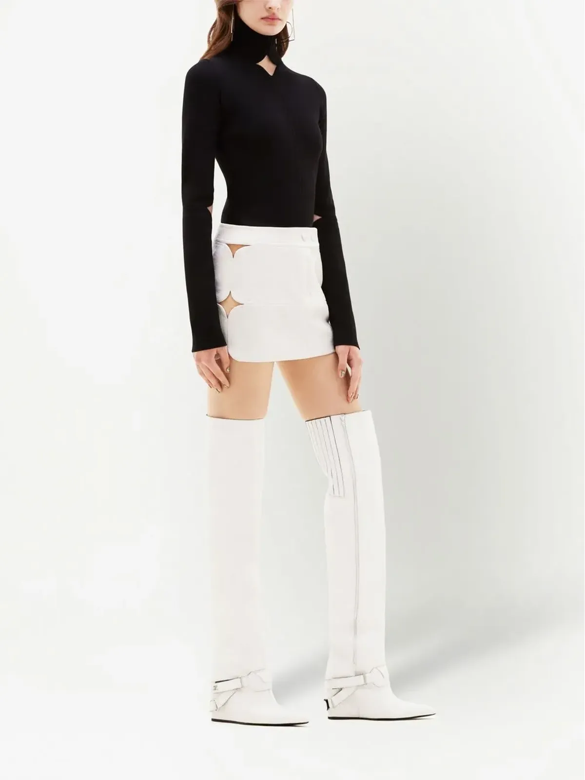 Courrèges カットアウトミニスカート - 画像3