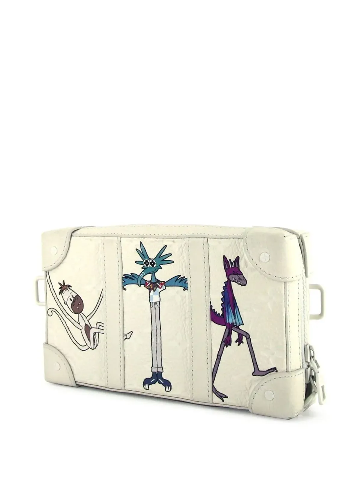 Louis Vuitton Pre-Owned グラフィックプリント ジップ付き ソフトトランク - ホワイト - 画像4