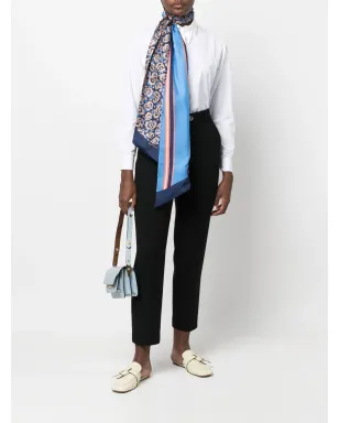 Ferragamo クロップド テーパードパンツ - ブラック - サムネイル2