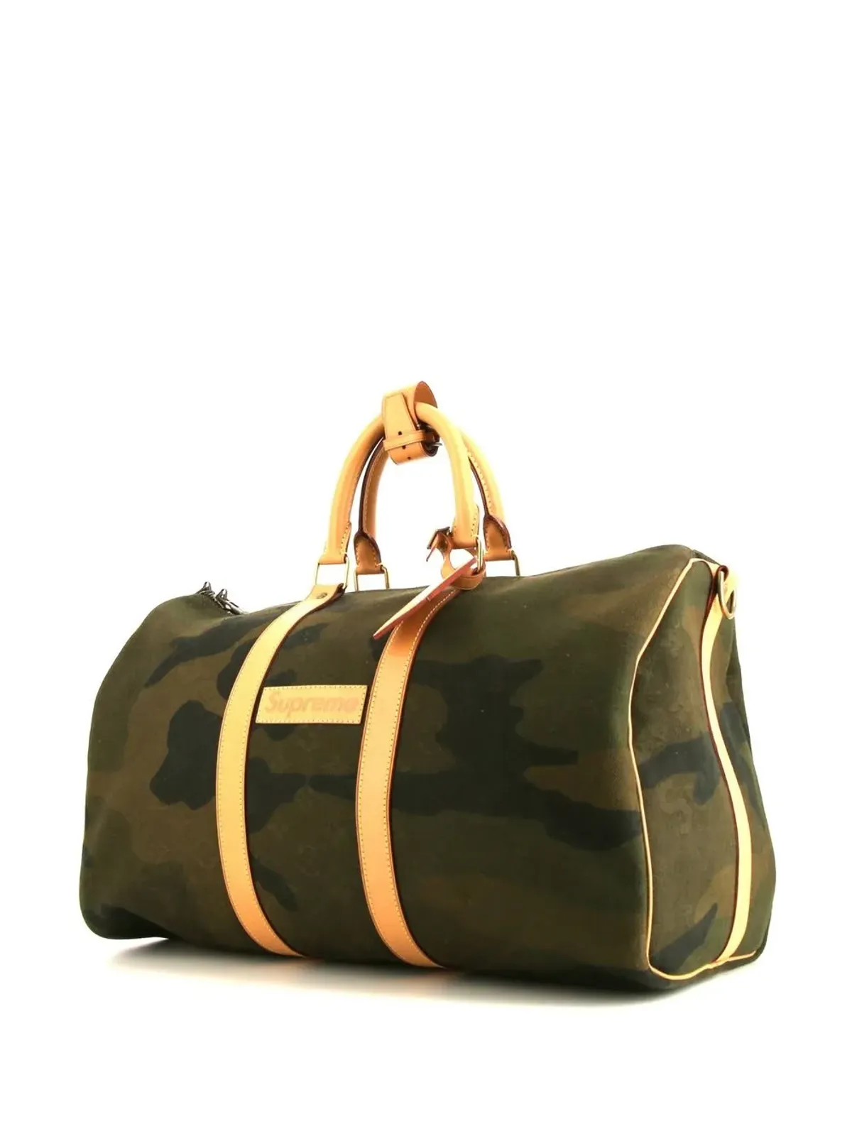 Louis Vuitton Pre-Owned Keepall トラベルバッグ Supreme 2017 コラボ - グリーン - 画像3