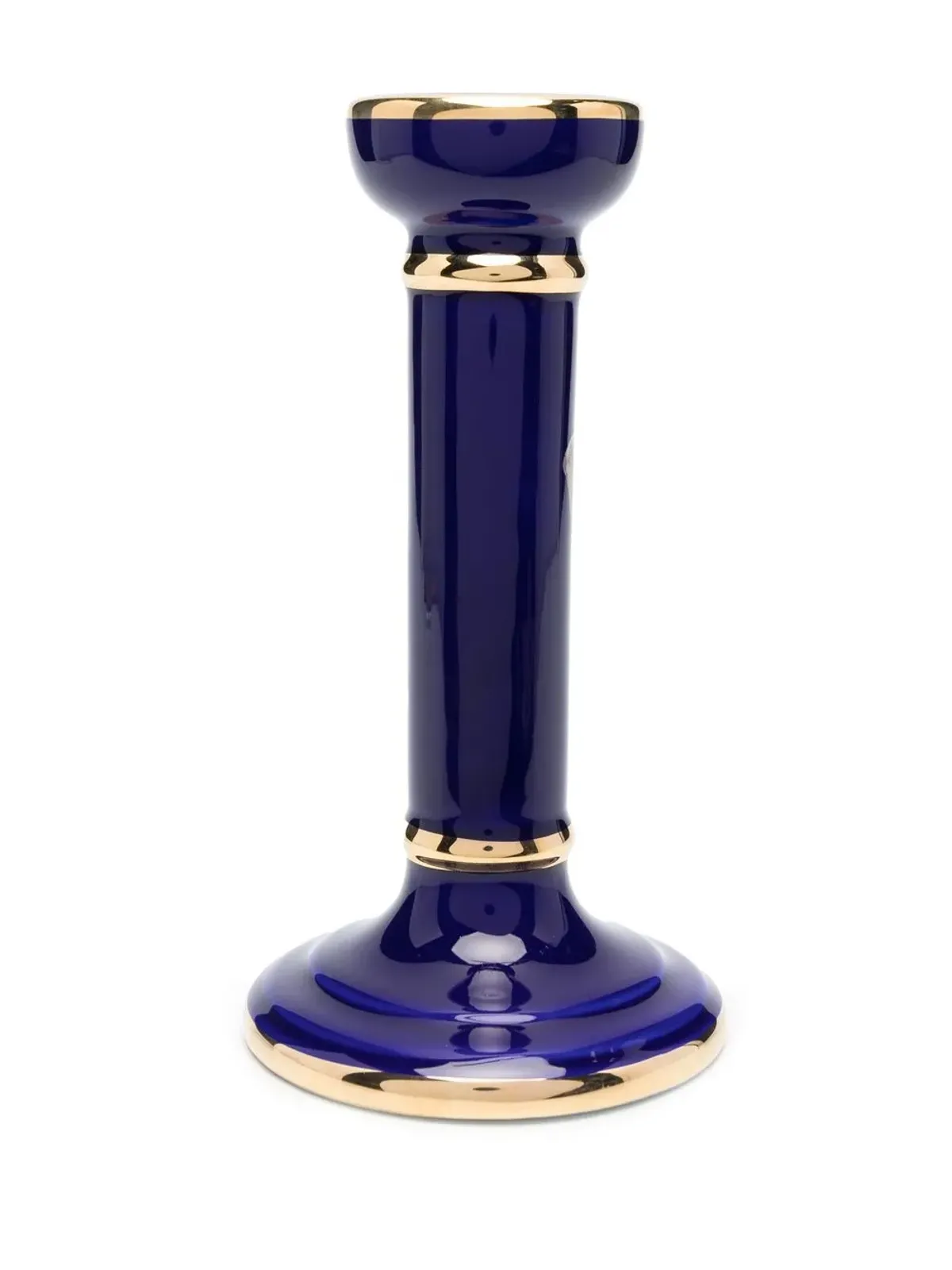 ETRO HOME 鳥柄セラミックキャンドルホルダー ブルー - 画像2