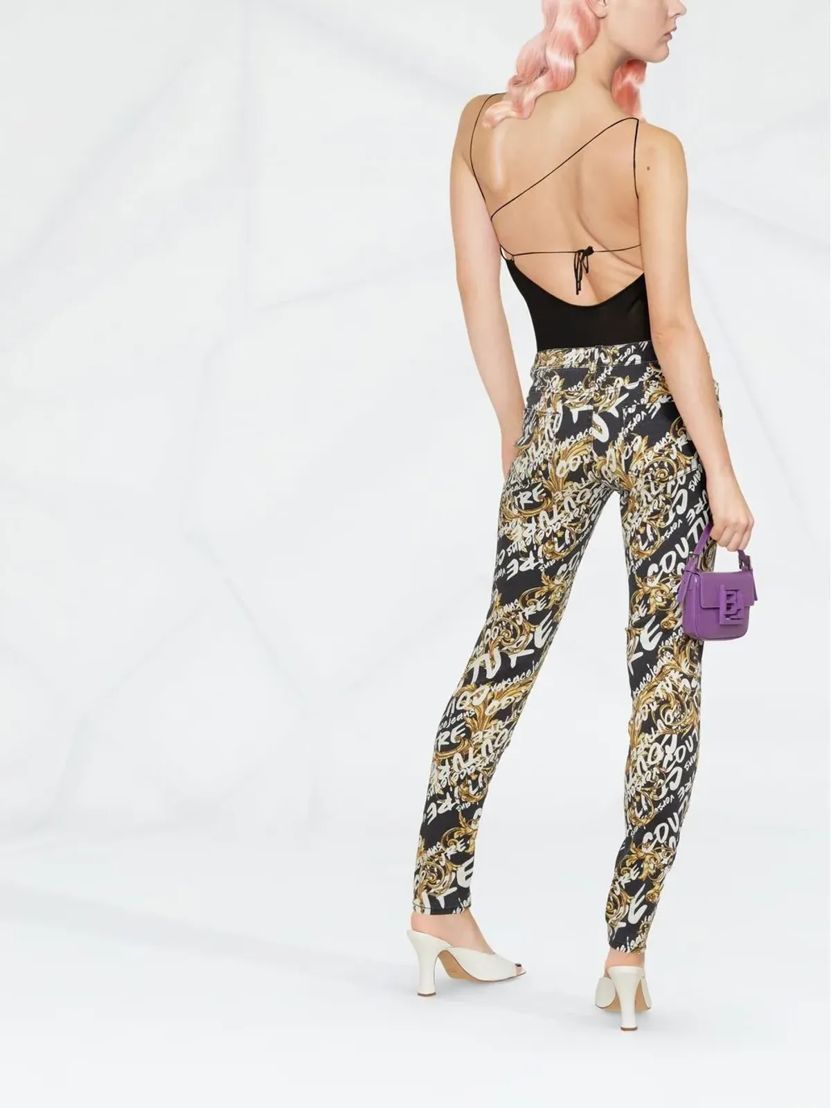 Versace Jeans Couture ロゴプリントジーンズ - 画像3