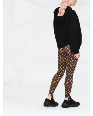 Marine Serre Fuseaux crescent moon-print stirrup leggings - サムネイル3