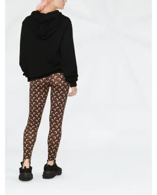 Marine Serre Fuseaux crescent moon-print stirrup leggings - サムネイル4