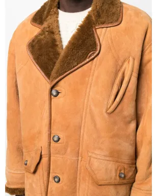 A.N.G.E.L.O. Vintage Cult 1980s shearling-lined leather jacket - Brown - サムネイル5