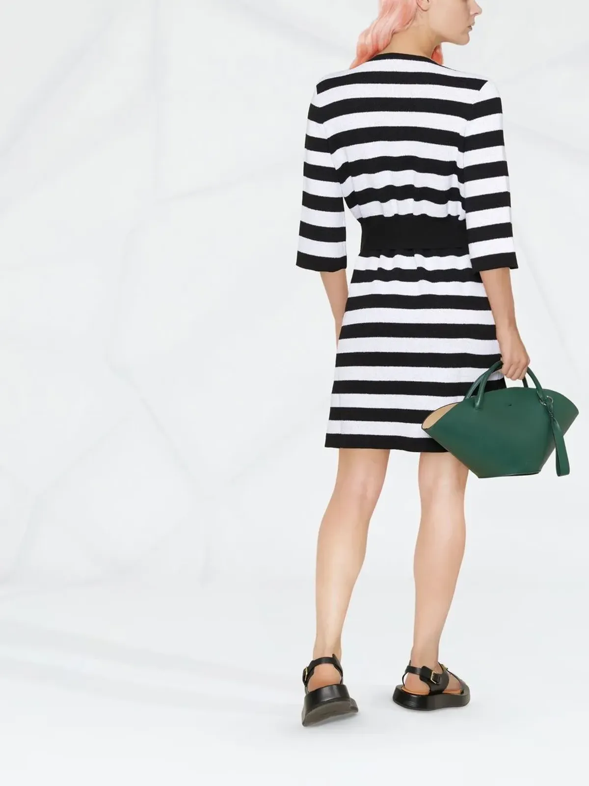 Ferragamo ダブルブレストストライププリント カーディガン - 画像4