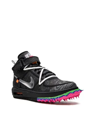 Nike X Off-White Air Force 1 Mid ブラックスニーカー - サムネイル2