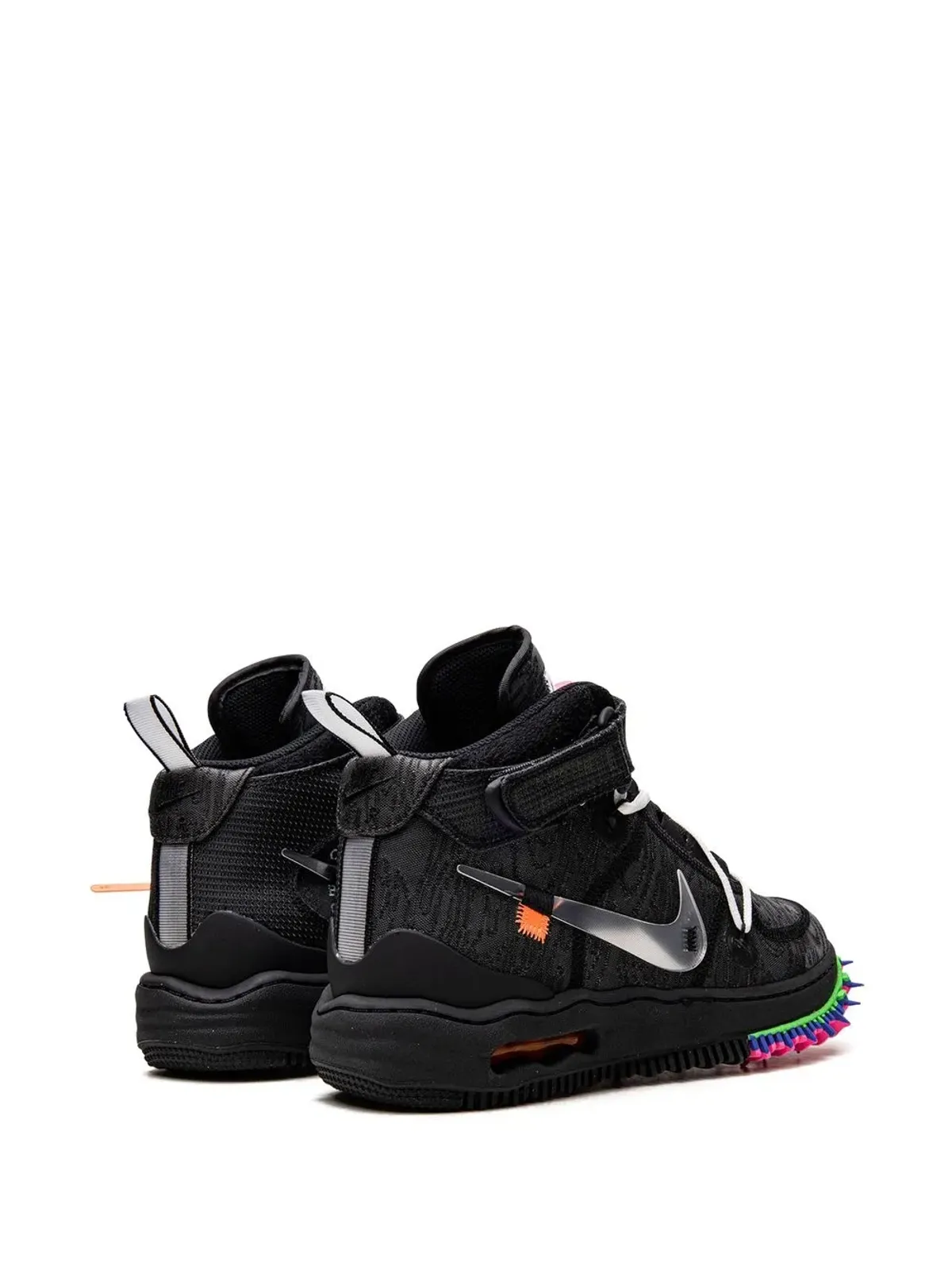 Nike X Off-White Air Force 1 Mid ブラックスニーカー - 画像3