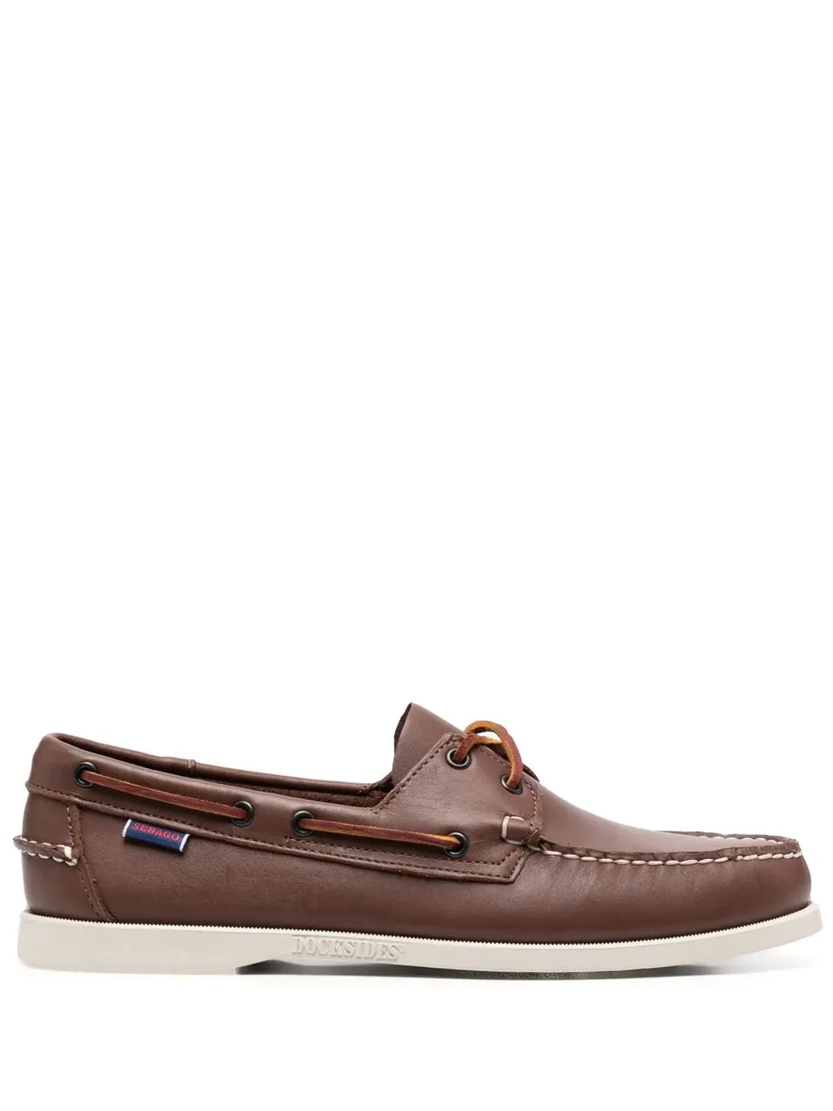 Sebago 前紐ディテール ボートシューズ - ブラウン - 画像1