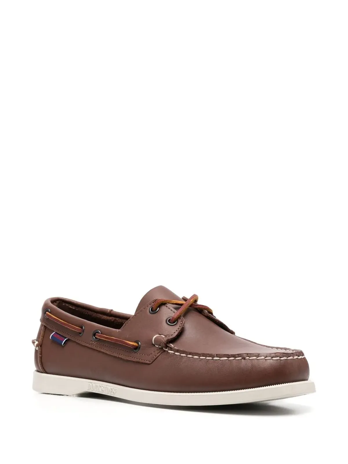 Sebago 前紐ディテール ボートシューズ - ブラウン - 画像2