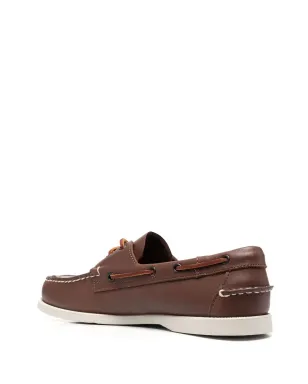 Sebago 前紐ディテール ボートシューズ - ブラウン - サムネイル3