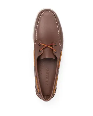 Sebago 前紐ディテール ボートシューズ - ブラウン - サムネイル4