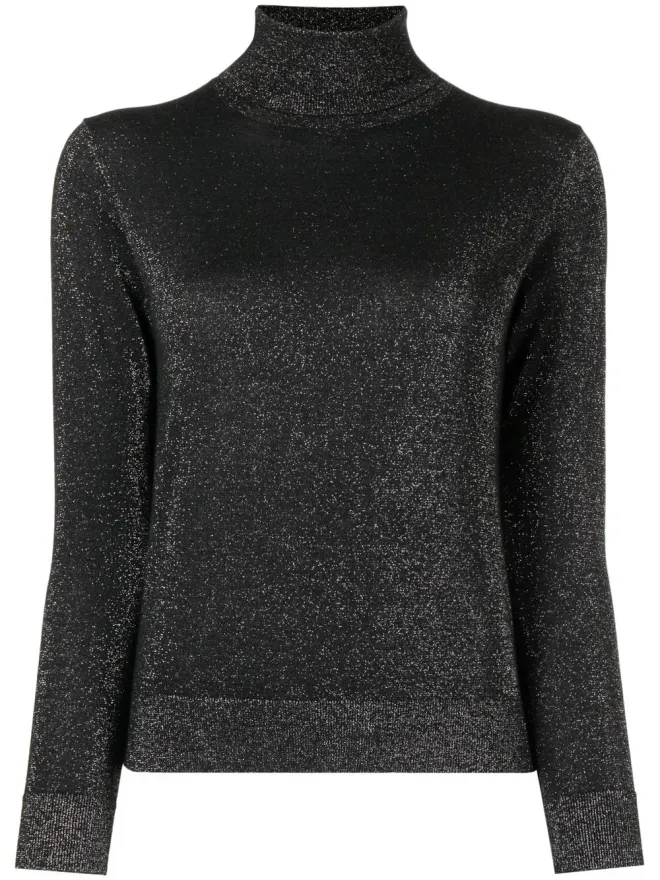 N.Peal N.Peal メタリック糸 ロールネック セーターの商品画像