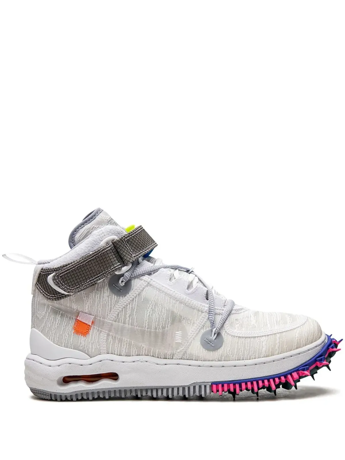Nike X Off-White Air Force 1 Mid White sneakers - 画像1