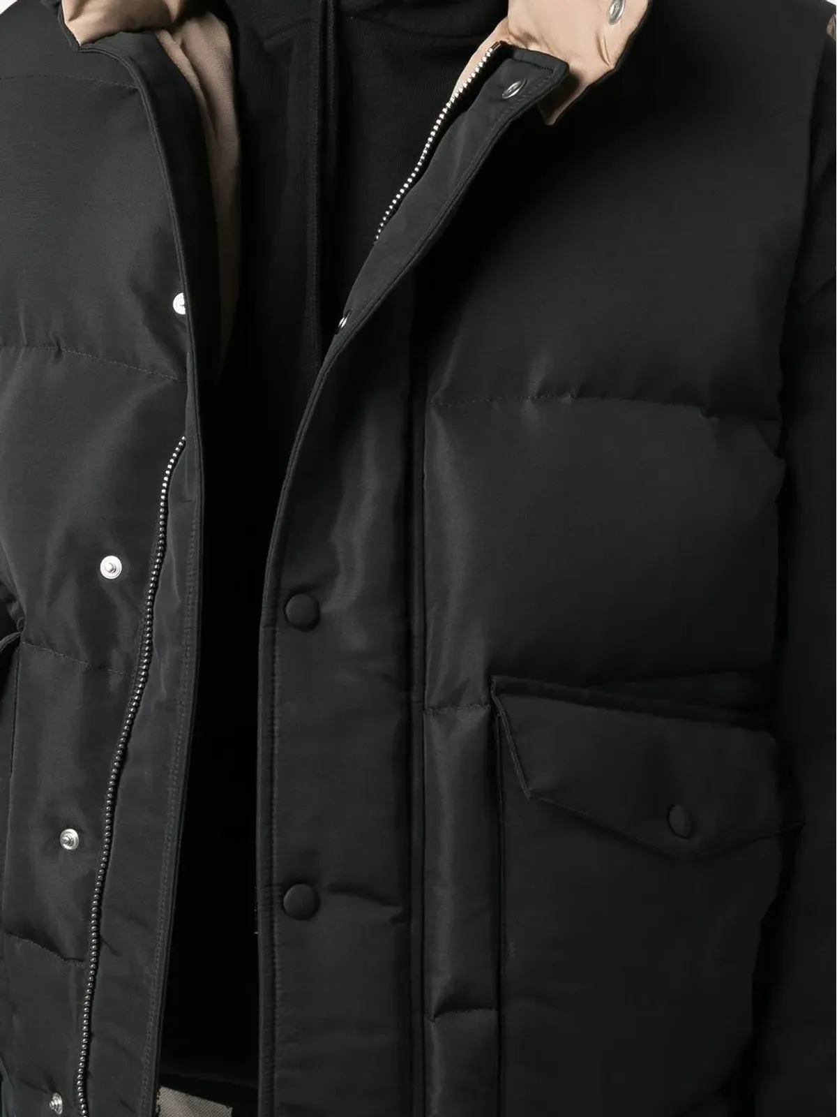 Alexander McQueen ロゴプリント パファー ジレ - 画像5
